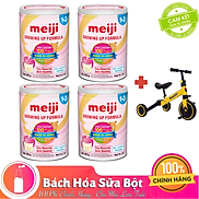 Combo 4 lon Sữa Bột Meiji Nhập Khẩu Số 1-3 800g Tặng Xe đạp 3 bánh