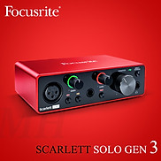 Sound Card thu âm chuyên nghiệp Focusrite Scarlett Solo Gen3 - Hàng Nhập
