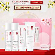 Combo làm sạch thảo dược Sắc Ngọc Khang Nước tẩy trang 145ml