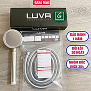 Combo vòi hoa sen Luva VS4 kèm dây sen Luva, inox 304, lõi đồng, dài 1.5m