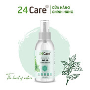 Xịt Phòng Tinh Dầu Bạc Hà Hữu Cơ Organic 24Care 50ML 100ML - Kháng khuẩn