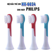 Bộ 4 đầu đánh răng điện trẻ em HX-6034 cho máy Philips Sonicare HX3, HX6