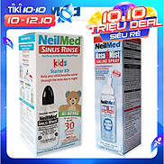 Combo Baby 24h Care Bình Xịt Rửa Vệ Sinh Mũi Xoang NeilMed Sinus Rinse &