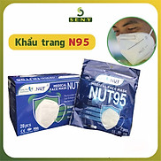 Khẩu trang N95 hộp 20 cái NUT95 5 Lớp Lọc sạch bụi mịn ngăn ngừa giọt bắn