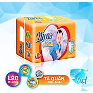 Tã Quần Siêu Mềm Size L 20 Miếng - Bỉm Quần Nyna