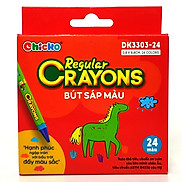 Bút Sáp Màu Chicko Regular Crayons - 24 Màu - DK3303-24