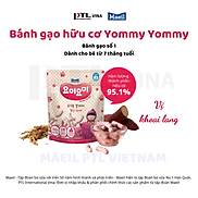 Thùng 8 gói bánh gạo ăn dặm cho bé Yummy Yummy vị khoai lang tím nhập khẩu