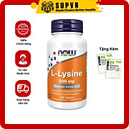 Now L- Lysine 500mg 100 viên Viên uống hỗ trợ tăng sinh collagen giúp giảm