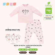 LULLABY 2021 Bộ dài tay cài vai bé gái SUPERIOR PETIT Size 9M-4Y