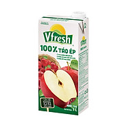 COMBO 4 HỘP NƯỚC VFRESH TÁO ÉP 100% - HỘP GIẤY 1L