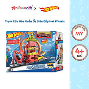 Đồ Chơi Trạm Cứu Hỏa Xoắn Ốc Siêu Cấp HOT WHEELS HKX41