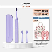 Combo Bàn chải đánh răng điện Halio Toothbrush Periwinkle & 2 Đầu bàn chải