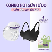 Combo Hút Sữa Tự Do, Máy Hút Sữa Không Dây và Áo Lót Ngực 3in1 Mama s