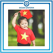 Áo cờ đỏ sao vàng trẻ em sao đặc hàng shop chất liệu cotton Ocean Uniform