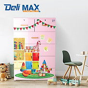 Tủ nhựa DELI MAX 5 tầng siêu to siêu chắc