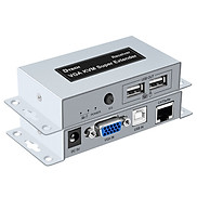 Bộ chuyển đổi vga sang lan 60M điều khiển chuột USB DTECH DT-7044D - Hàng