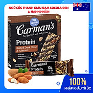 Thanh Giàu Đạm Carman s Protein Bar Salted Dark Choc, Almond