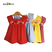 Váy Đầm Đũi thêu Hoa & Trái Bé Gái BabyBean 8kg-30kg
