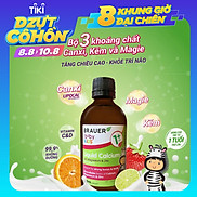 Siro bổ sung Canxi, Magie và Kẽm Brauer Baby & Kids Liquid Calcium With