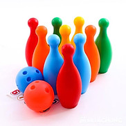 Đồ Chơi Ném Bóng Bowling Bằng Nhựa An Toàn