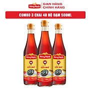 COMBO 3 chai Nước mắm truyền thống Phú Quốc Hồng Hạnh Cốt Nhỉ 40 độ đạm