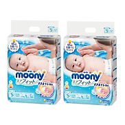 Combo 2 Gói Tã Dán Cao Cấp Moony Nhật Bản S84 84 Miếng