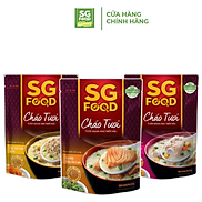 Combo 3 cháo Tươi SG Food 240G Thịt Bằm, Sườn Non, Cá Hồi