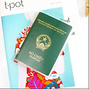 Bao bọc hộ chiếu - passport, kèm ngăn đựng thẻ tín dụng ID PVC trong mờ KN