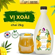 Mứt Xoài POMONA Mango Smoothie Nguyên Liệu Pha Chế Hàn Quốc Chai 2kg