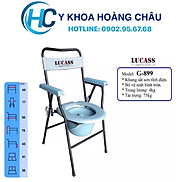 Ghế Bô Vệ Sinh Không Bánh Xe, Khung Sơn, Bô Tròn Lucass G-899 G899 Tiêu