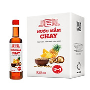 Nước mắm chay 3 trong 1 Làng Chài Xưa 01 chai 525ml trái thơm nấm ngọt đậu