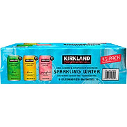 Nước soda Kirkland Signature Sparkling Water Variety 355ml x35 lon không