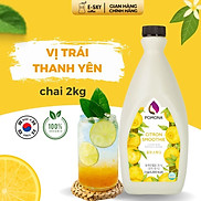 Mứt Thanh Yên POMONA Citron Smoothie Nguyên Liệu Pha Chế Hàn Quốc Chai 2kg