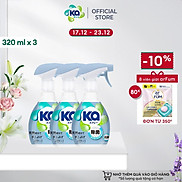 Combo 3 Chai Xịt thơm vải chống mạt bụi KA320ml Chai