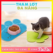 Thảm Lót Khay Vệ Sinh, Thảm Lót Bát Ăn Cho Mèo