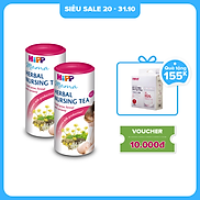 Combo 2 Trà cốm lợi sữa hoà tan HiPP Mama Herbal Nursing Tea 100% thảo mộc