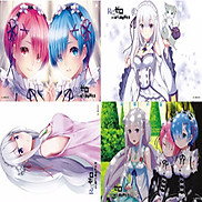 Poster Re zero bắt đầu lại ở thế giới khác 8 tấm A3