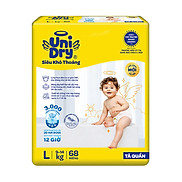 Tã quần UniDry Siêu khô thoáng gói Jumbo mới size L