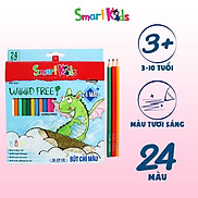 BÚT CHÌ MÀU WOOD FREE SK-CP105 SMARTKIDS. Dành cho bé 6 tuổi