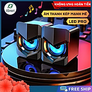 Loa Vi Tính Để Bàn Mini V-158 Có LED, Âm Thanh Kép Bass Hay Cho Điện Thoại