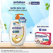 Nước Rửa Tay Bảo Vệ Da Kháng Khuẩn Antabax Active Deo Năng Động 500ml