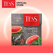 Trà đen Tess Grapefruit Chill vị bưởi và bạc hà 20 gói hộp