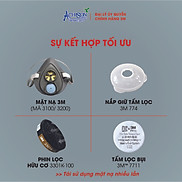 Bộ 4 Món Mặt Nạ 3M 3100 3200 + Phin Lọc 3M 3301K