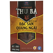 Bò khô Thu Ba 250gr dạng miếng, hộp quà