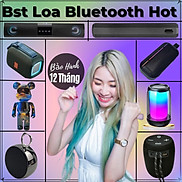 Bst Loa Bluetooth Mini Nghe Nhạc Bass Mạnh Công Suất Lớn Có Đèn Led Nháy