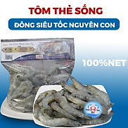 giao 1H tp.HCM Tôm Thẻ Nam Mỹ Sống Đông Siêu Tốc 1KG túi