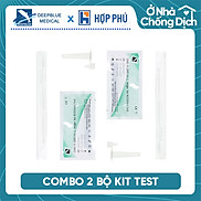 Combo 2 Kit test nhanh Covid-19 Colloidal Gold thương hiệu DeepBlue 2 bộ