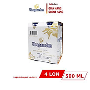 Lốc 4 Lon Hoegaarden White 500ml lon