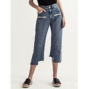 Quần Jeans Nữ MOUSSY Japanese Washed Irregular Zipper Jeans - SIZE 26