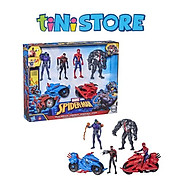 Bộ đồ chơi siêu anh hùng Spiderman chiến đấu Venom kèm xe